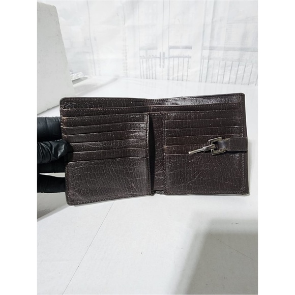 Authentic GUCCI Monogram Web Wallet Brown/Beige - Picture 11 of 15